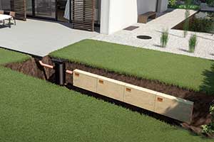 ACO introduceert nieuw afwateringsconcept voor de tuin