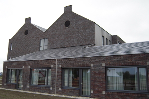 Daas bakstenen in woon-zorgcomplex Erve Mensman