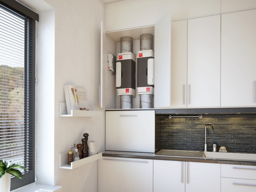 Zehnder ComfoVar Aero levert meer gebruiksoppervlakte per appartement