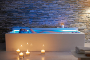 Niet baden maar floaten