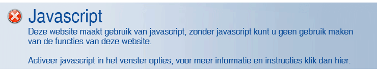 Javascript is uitgeschakeld